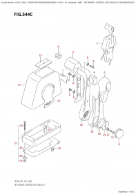 544C - Opt:remote Control Assy Single (1)  (Df20Ar,Df20At) (544C -    ,  (1) (Df20Ar, Df20At))
