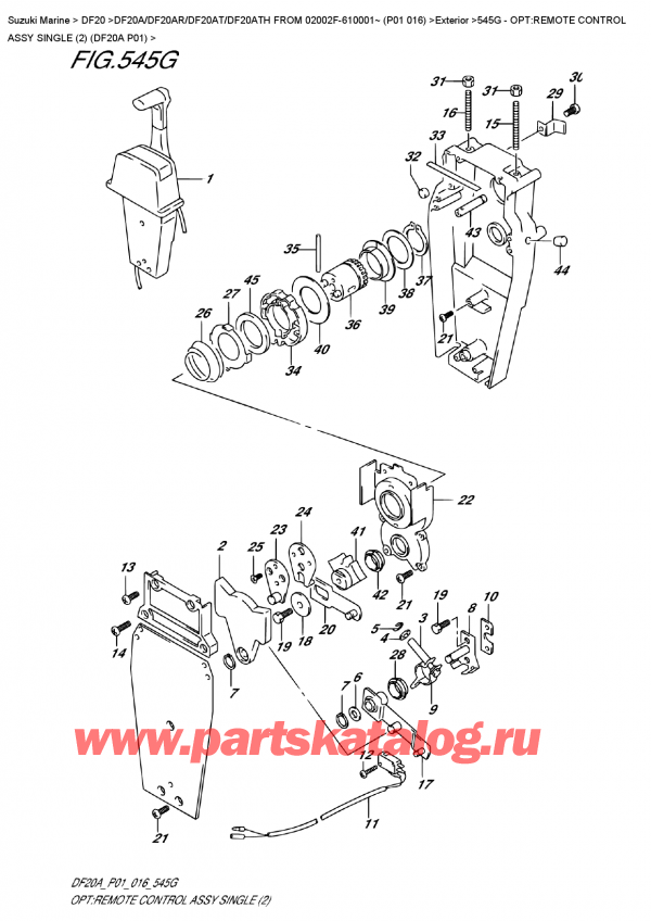  ,   ,  DF20A S/L FROM 02002F-610001~ (P01 016) , Opt:remote  Control  Assy  Single  (2)  (Df20A  P01)