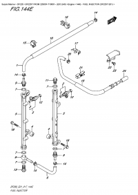 144E  -  Fuel  Injector  (Df225T  E01) (144E -   (Df225T E01))