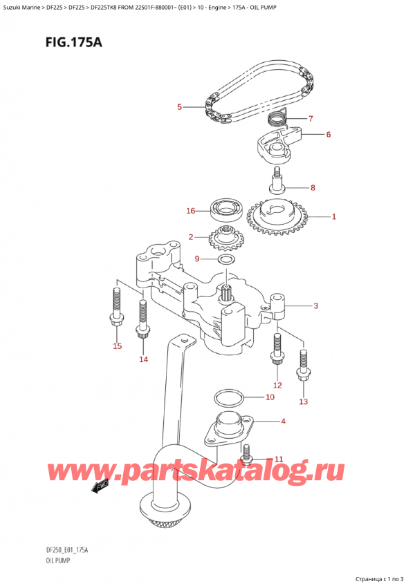   ,   , Suzuki Suzuki DF225TK8 XX/ XXX FROM 22501F-880001~ (E01),  