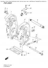 335G  -  Clamp Bracket  Transom(X,xx)  (Df225Z  E01) (335G -   Transom (X, xx) (Df225Z E01))