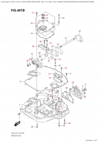 401B - Engine Holder (Df200Z,Df225T,Df225Z,Df250T,Df250Z) (401B -   (Df200Z, Df225T, Df225Z, Df250T, Df250Z))