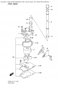 160C  -  Water Pump (Df250A  E01) (160C -   (Df250A E01))