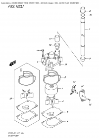 160J  -  Water Pump (Df250T  E01) (160J -   (Df250T E01))