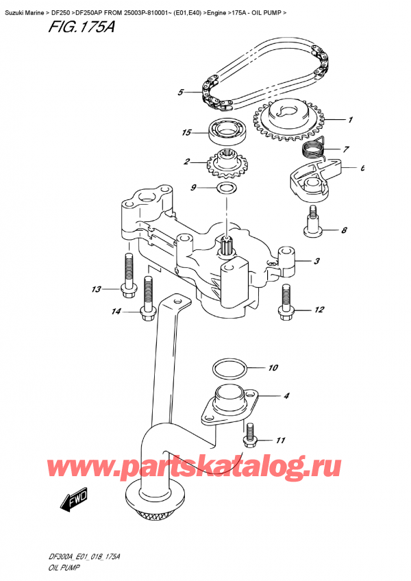   ,   ,  DF250AP X / XX FROM 25003P-810001~ (E01)  2018 , Oil  Pump