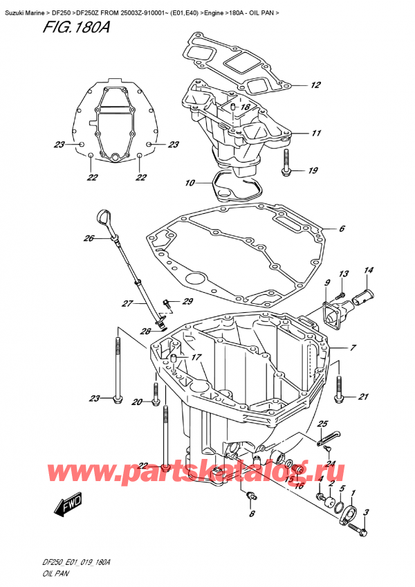  ,   , Suzuki DF250Z X / XX FROM 25003Z-910001~ (E0)  2019 ,  