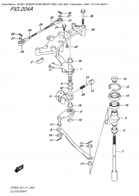 204A  - Clutch  Shaft (204A -  )