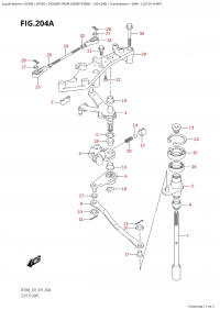 204A - Clutch Shaft (204A -  )