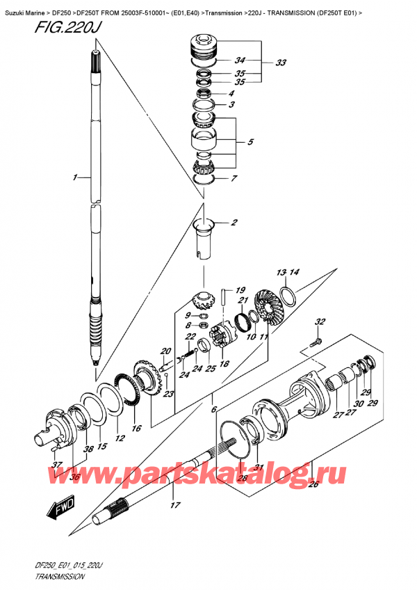   ,   , Suzuki DF250T X/XX FROM 25003F-510001~ (E01),  (Df250T E01)