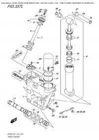 337L  -  Trim  Cylinder  Transom(X,xx)  (Df250Z  E01) (337L -   Transom (X, xx) (Df250Z E01))