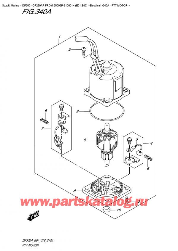 ,   ,  DF250AP L/X FROM 25003P-610001~ (E01)  ,   - Ptt Motor