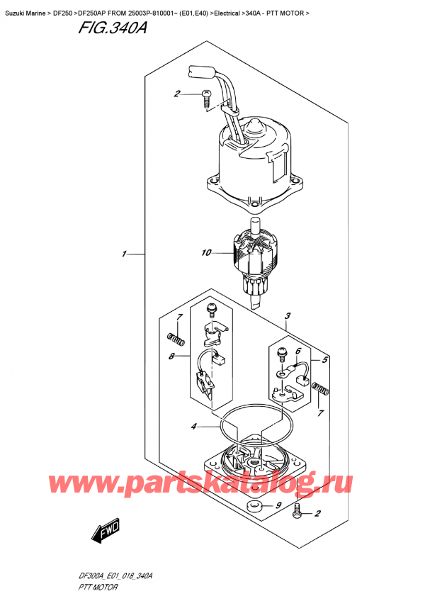  ,   ,  DF250AP X / XX FROM 25003P-810001~ (E01)  2018 , Ptt Motor