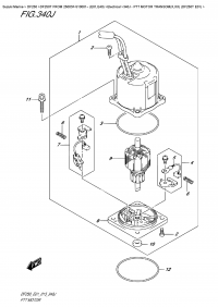 340J  -  Ptt  Motor  Transom(X,xx)  (Df250T  E01) (340J -   Transom (X, xx) (Df250T E01))