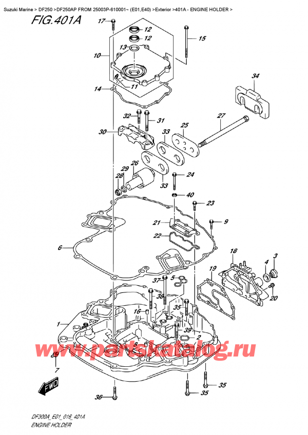  ,  , SUZUKI DF250AP L/X FROM 25003P-610001~ (E01)  ,  