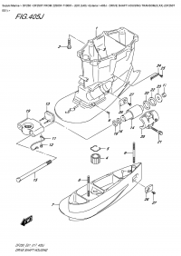 405J  -  Drive Shaft Housing  Transom(X,xx)  (Df250T  E01) (405J -    Transom (X, xx) (Df250T E01))