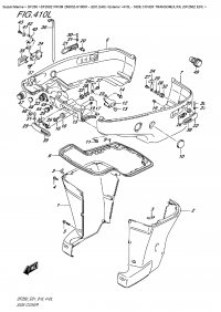 410L  -  Side  Cover  Transom(X,xx)  (Df250Z  E01) (410L -   Transom (X, xx) (Df250Z E01))