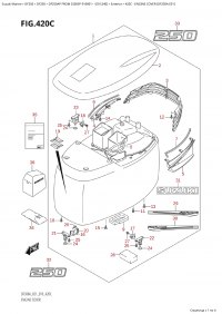 420C - Engine Cover (Df250A E01) (420C -   () (Df250A E01))