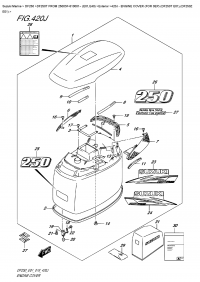 420J  -  Engine Cover  (For  0Ep)  (Df250T  E01),(Df250Z  E01) (420J -   () ( 0Ep) (Df250T E01), (Df250Z E01))