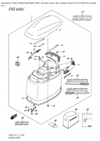 420J  -  Engine Cover  (For  Yay)  (Df250T  E01),(Df250Z  E01) (420J -   () (    ()) (Df250T E01), (Df250Z E01))