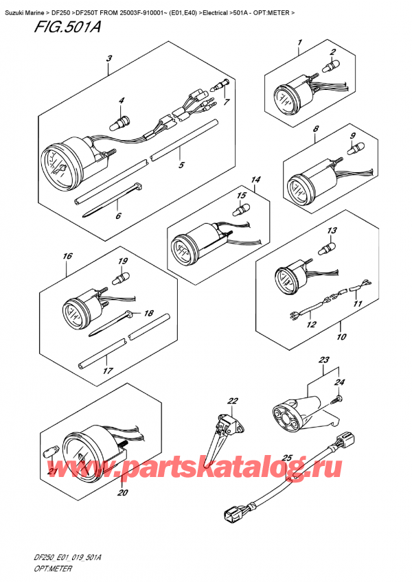  ,  ,  DF250T X / XX FROM 25003F-910001~ (E01)  2019 , : 