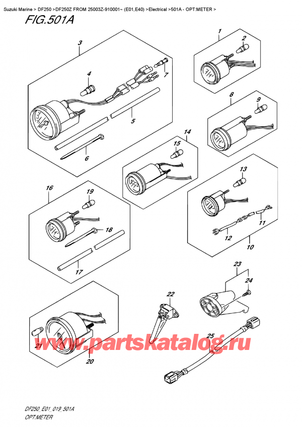 ����� ��������, �� ��������� �����, Suzuki DF250Z X / XX FROM 25003Z-910001~ (E0), �����: �������