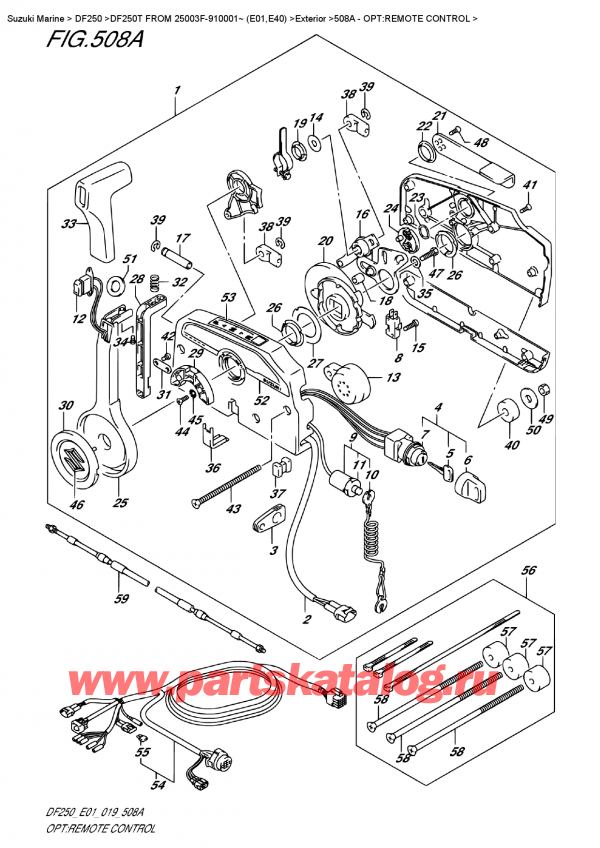  ,   , Suzuki DF250T X / XX FROM 25003F-910001~ (E01), Opt:remote  Control