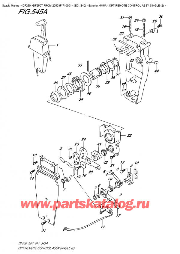  ,  , SUZUKI DF250T X/XX FROM 25003F-710001~ (E01)  2017 ,    ,  (2)