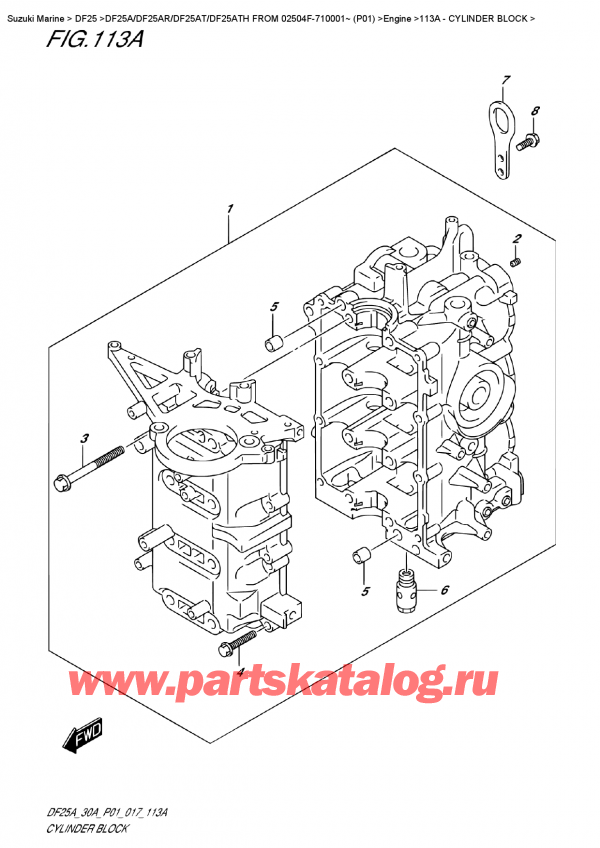  ,   , Suzuki DF25A RS FROM 02504F-710001~ (P01)    2017 ,  