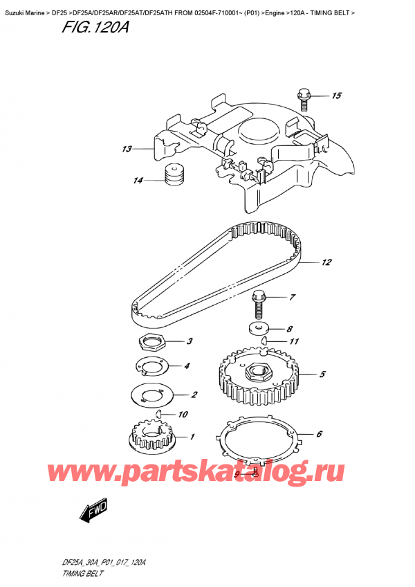   ,   ,  DF25A RS FROM 02504F-710001~ (P01)  , Timing  Belt