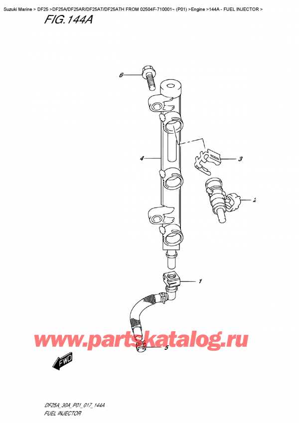  ,   , Suzuki DF25A RS FROM 02504F-710001~ (P01)    2017 ,  
