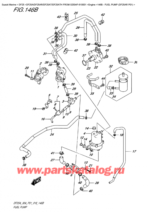  ,   , Suzuki DF25AR S/L FROM 02504F-610001  ,   (Df25Ar P01)
