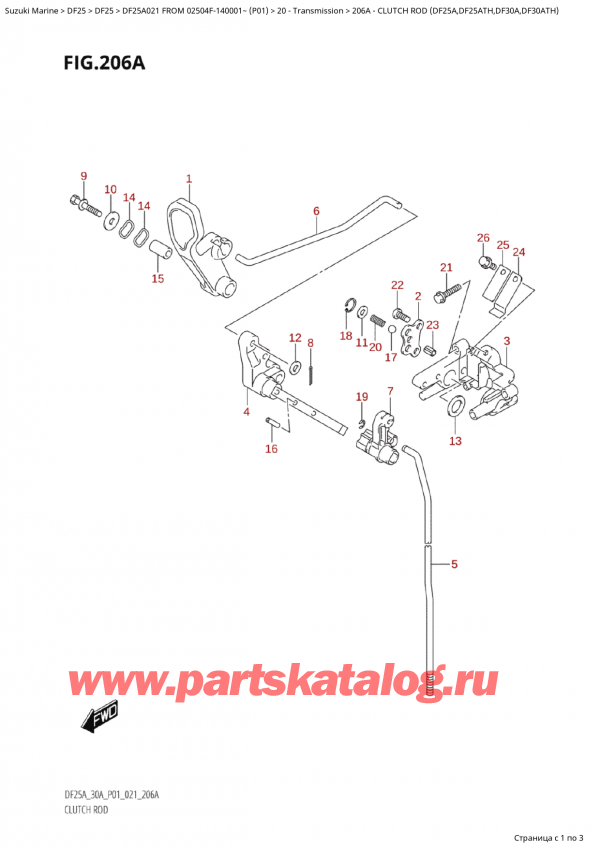 ,    ,  Suzuki DF25A S FROM 02504F-140001~ (P01 021),   (Df25A, Df25Ath, Df30A, Df30Ath)