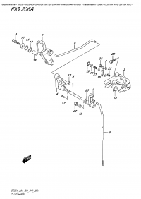 206A - Clutch  Rod  (Df25A  P01) (206A -   (Df25A P01))