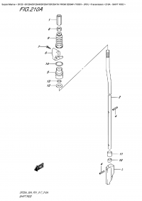 210A  -  Shift  Rod (210A -  )