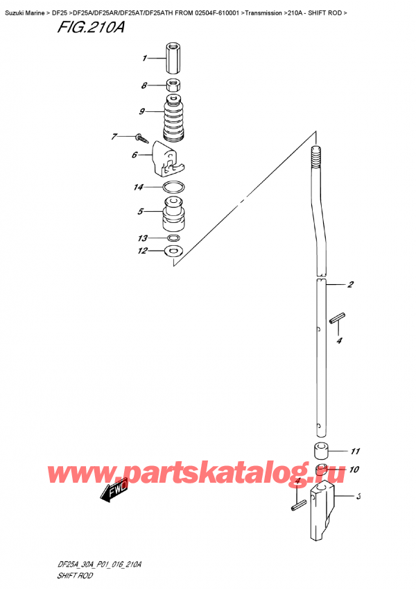  ,   , Suzuki DF25AR S/L FROM 02504F-610001    2016 ,  