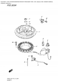 303A  -  Magneto  (Manual  Starter)  (Df25A P01) (303A -  ( ) (Df25A P01))