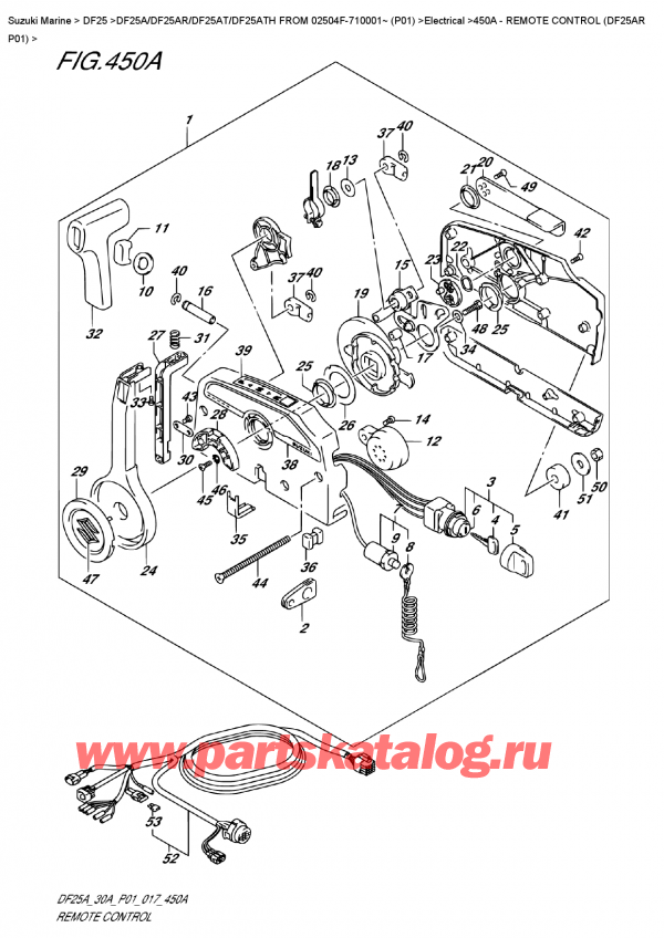  ,   , Suzuki DF25A RS FROM 02504F-710001~ (P01)    2017 ,   (Df25Ar P01)