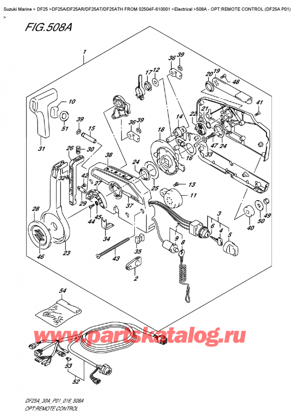 ,    ,  DF25A S/L FROM 02504F-610001    2016 , Opt:remote  Control  (Df25A  P01) - :   (Df25A P01)