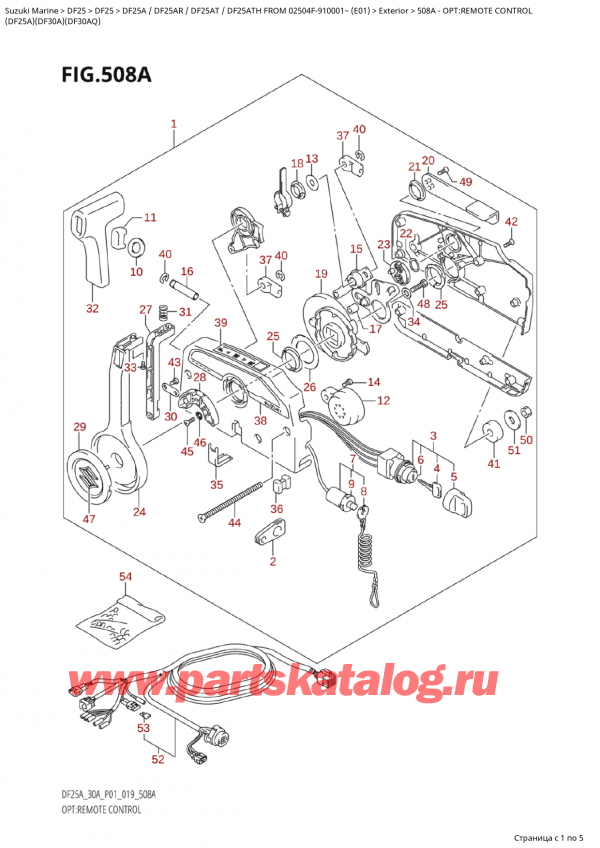   ,   , Suzuki Suzuki DF25A S / L FROM 02504F-910001~ (E01 019), :  