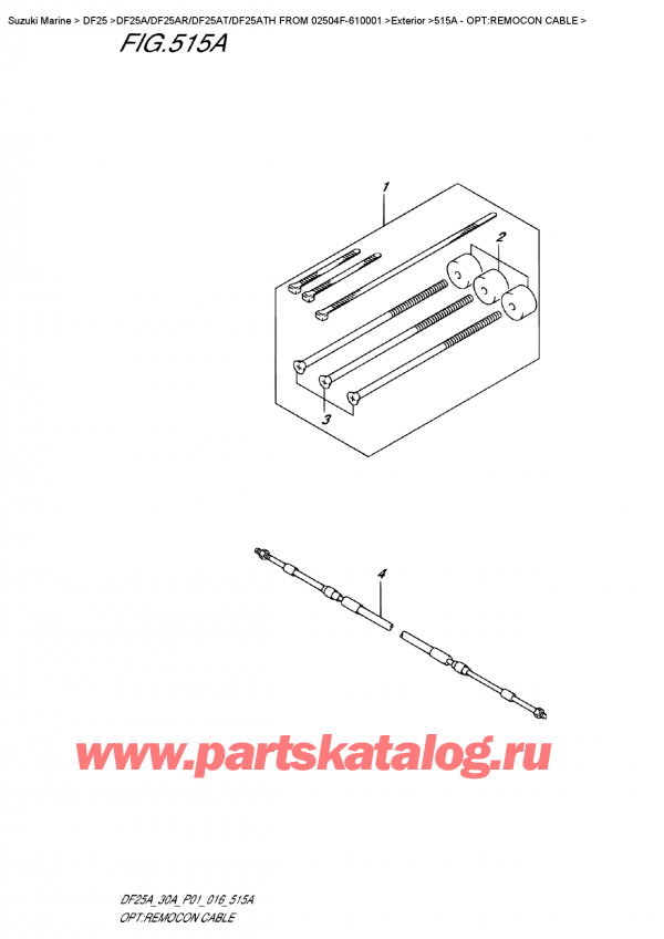 ,    ,  DF25AR S/L FROM 02504F-610001  , Opt:remocon  Cable