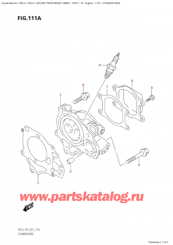  ,   , Suzuki  DF2.5M1 FROM 00252F-140001~ (P01) ,   