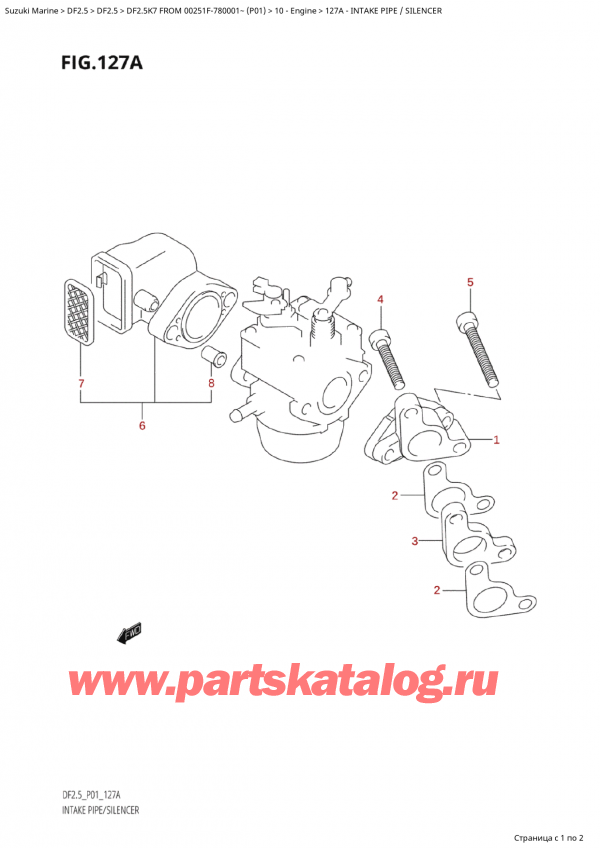 ,   , Suzuki Suzuki DF2.5 FROM 00251F-780001~ (P01 K7),   / 