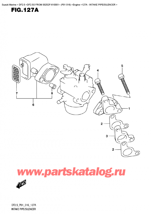 ,   , Suzuki DF2.5S FROM 00252F-610001~ (P01 016) ,   / 