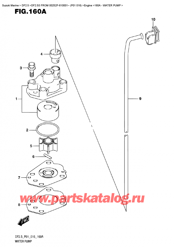 ,   , Suzuki DF2.5S FROM 00252F-610001~ (P01 016) , Water Pump