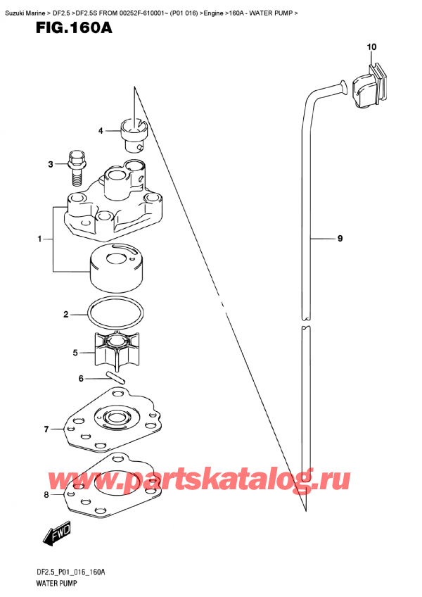  ,   , Suzuki DF2.5S FROM 00252F-610001~ (P01 016)   2016 ,  