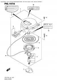 167A - Recoil Starter (167A -  )