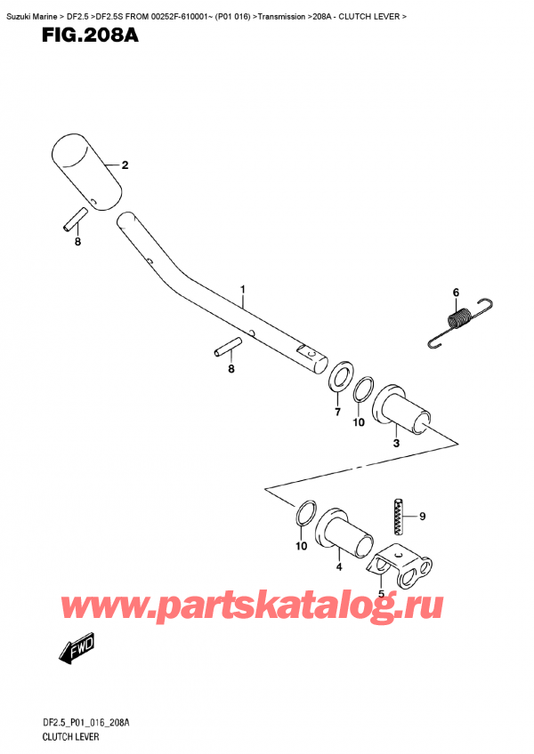   ,    , Suzuki DF2.5S FROM 00252F-610001~ (P01 016)   2016 ,  