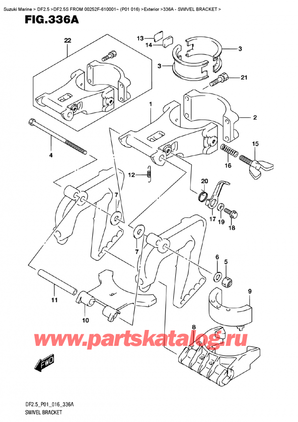  ,   , Suzuki DF2.5S FROM 00252F-610001~ (P01 016)   2016 ,  