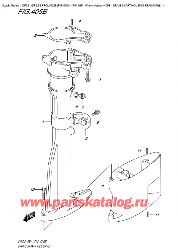  ,  ,  DF2.5S FROM 00252F-510001~ (P01 015) ,    Transom (L)