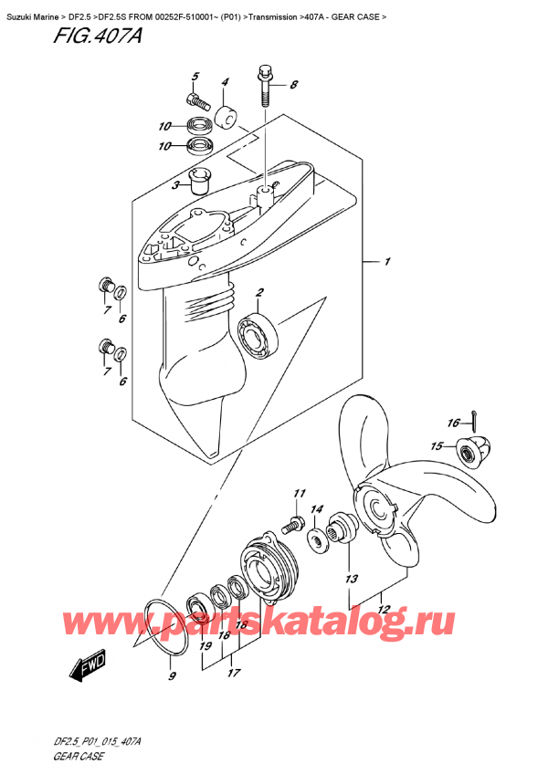 , , Suzuki DF2.5S FROM 00252F-510001~ (P01),   